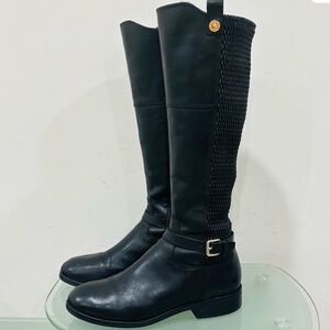 Cole Haan Galina black tall riding boots stretch 8